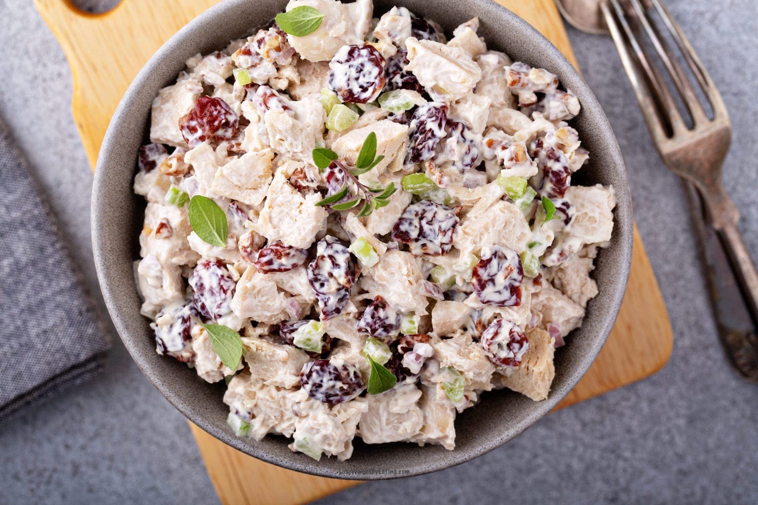 Low Calorie Cranberry Chicken Salad Lose Weight By Eating