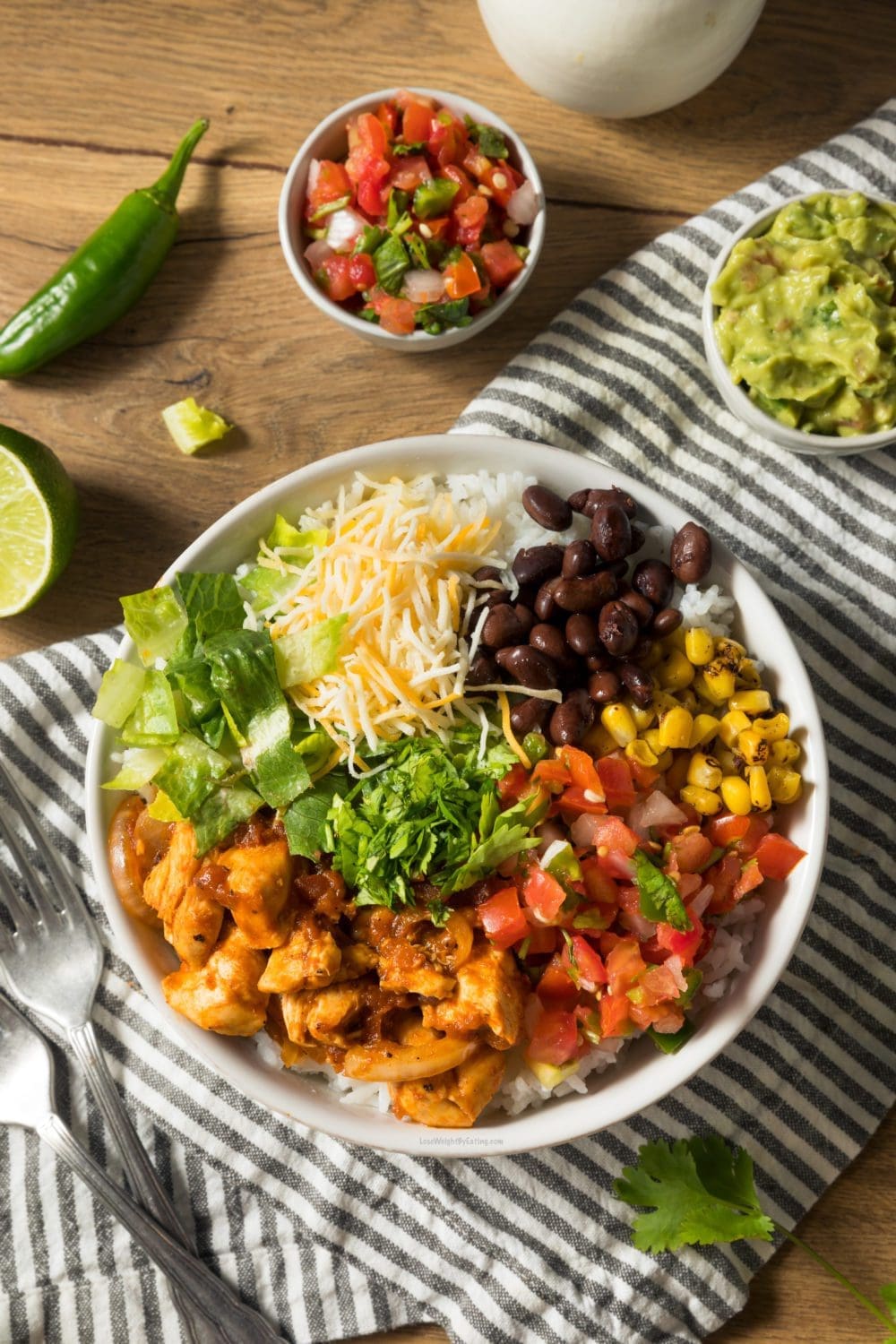 Low Calorie Chicken Burrito Bowl Lose Weight By Eating