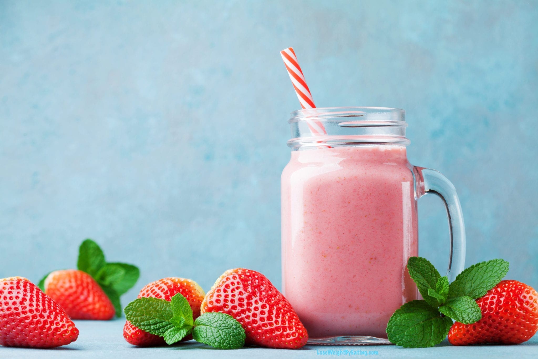 Low Calorie Strawberry Smoothie for Weight Loss