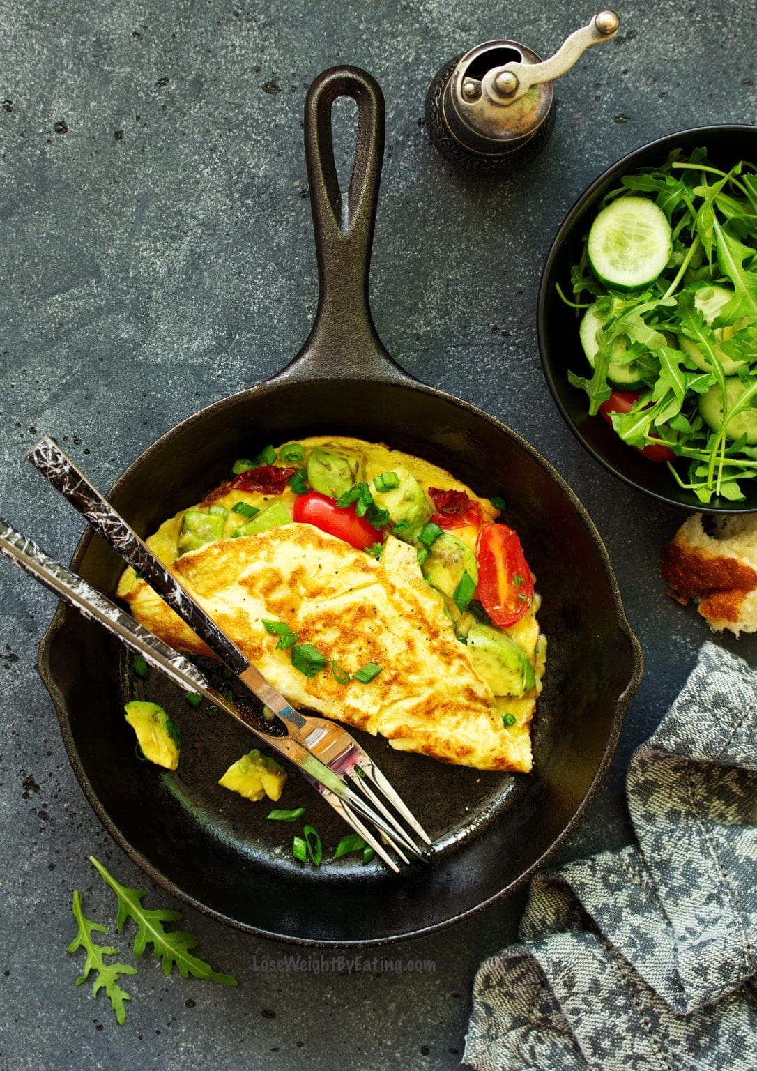 Low Calorie Vegetable Omelet