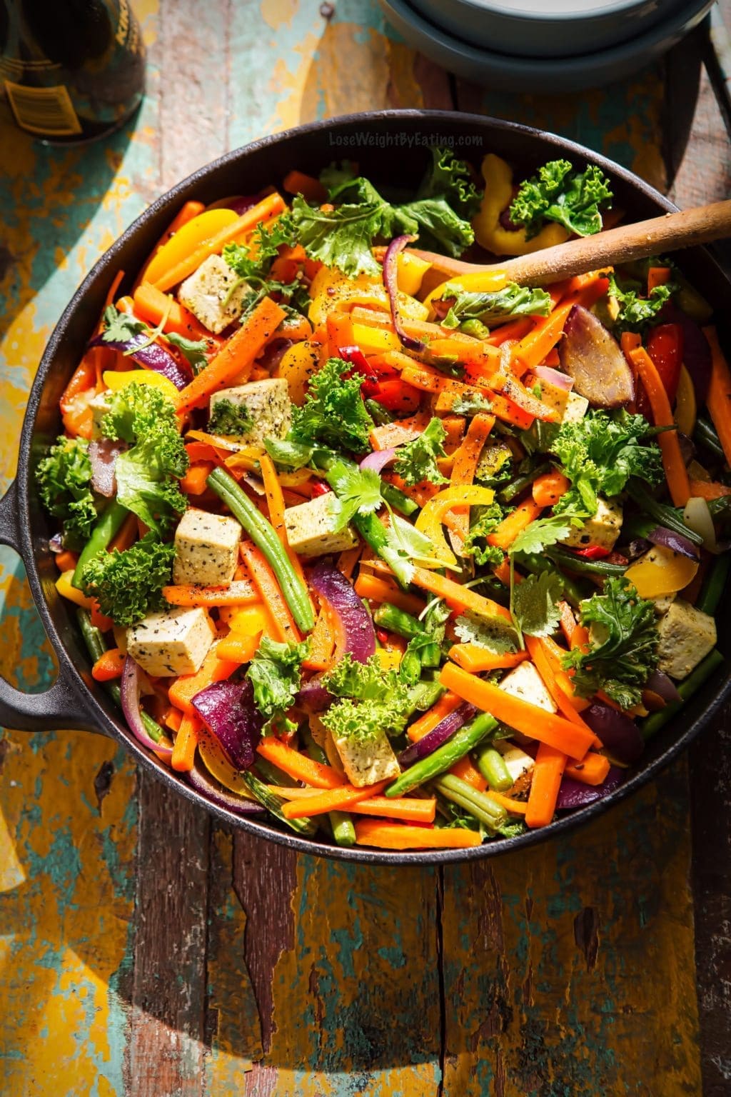 Low Calorie Vegan Tofu Stir Fry Lose Weight By Eating