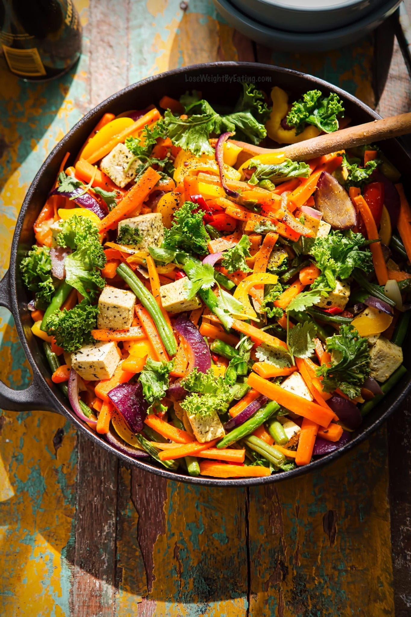 Low Calorie Vegan Tofu Stir Fry Lose Weight By Eating