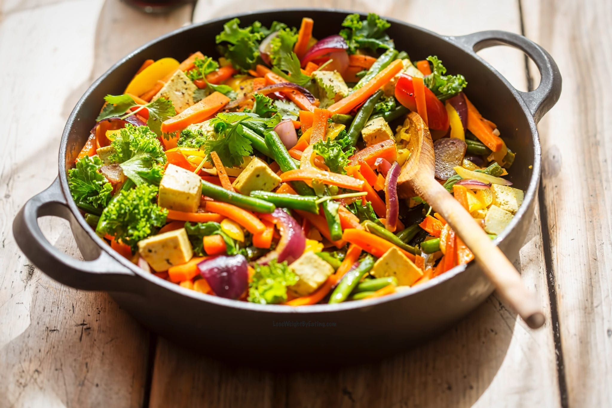 Vegan Tofu Stir Fry Recipe {LOW CALORIE} Lose Weight By