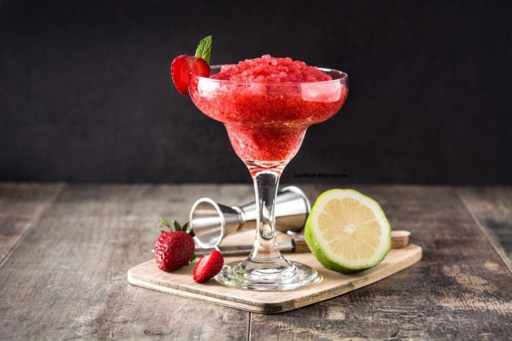 Low Calorie Strawberry Margarita