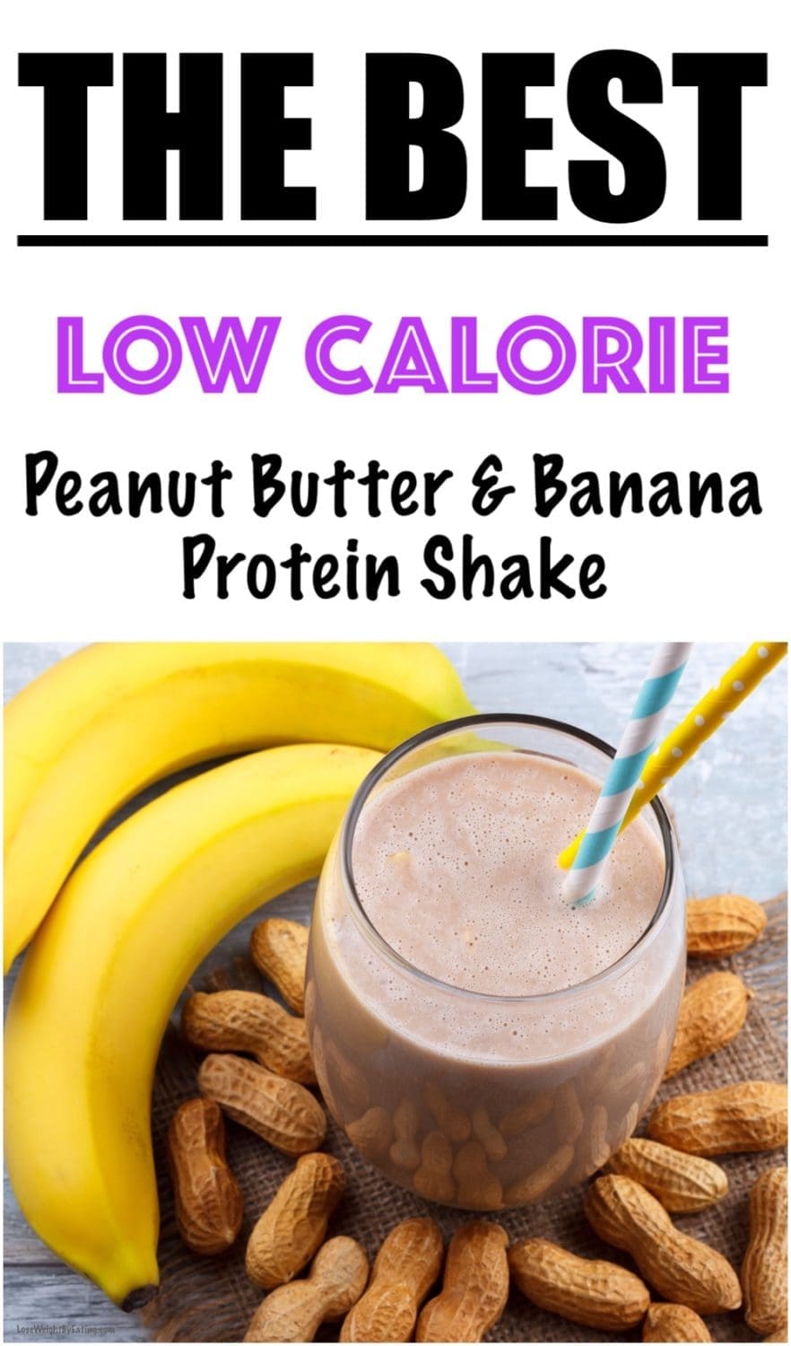 Low Calorie Peanut Butter Smoothie for Weight Loss