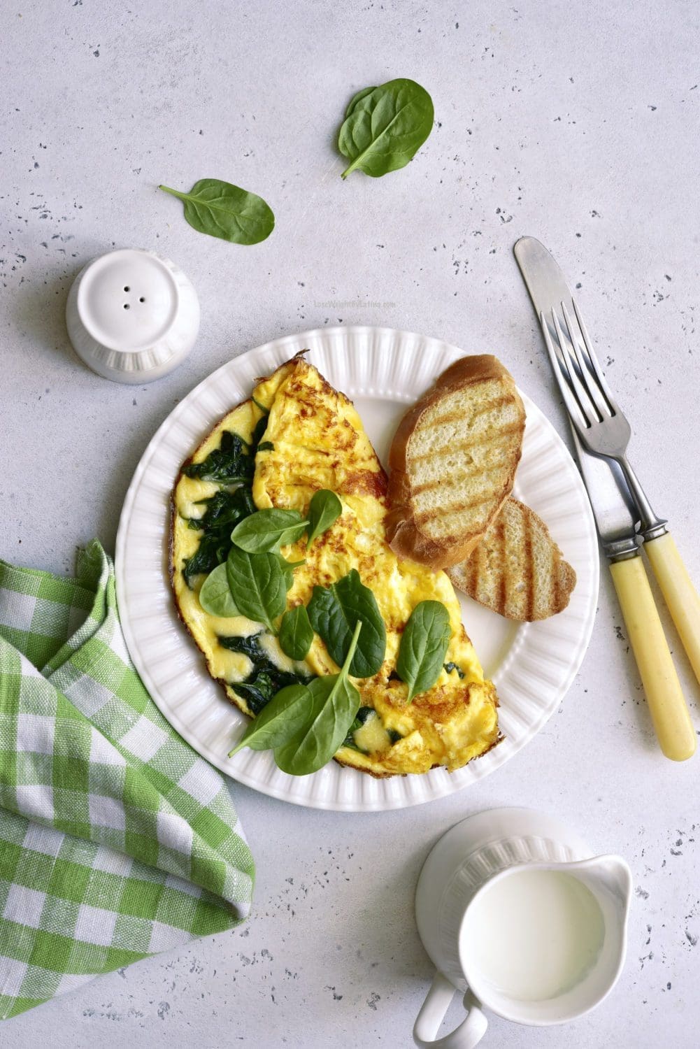 Low Calorie Spinach Omelet Lose Weight By Eating