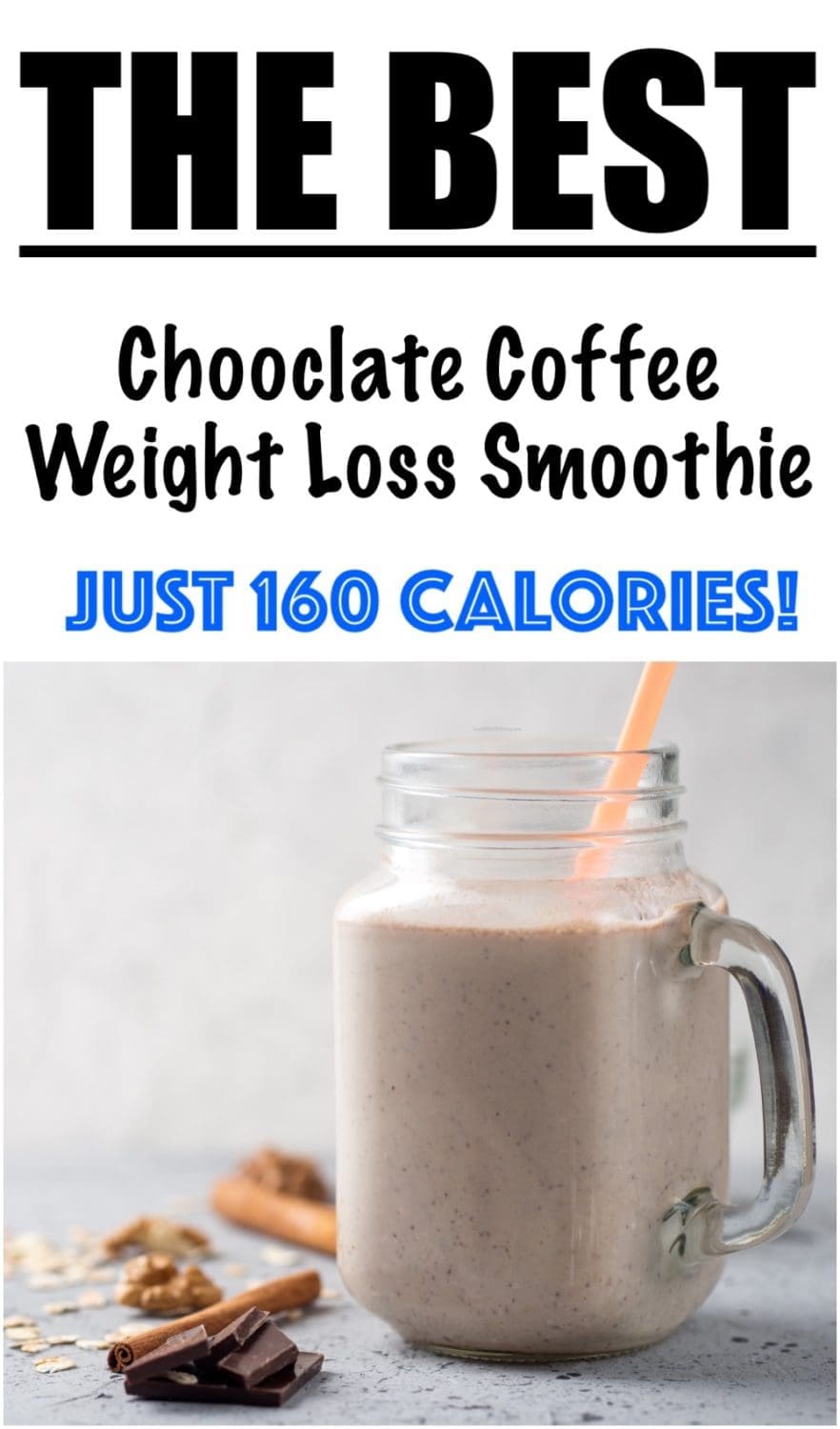 Low Calorie Chocolate Coffee Protein Shake for Weight Loss Lose