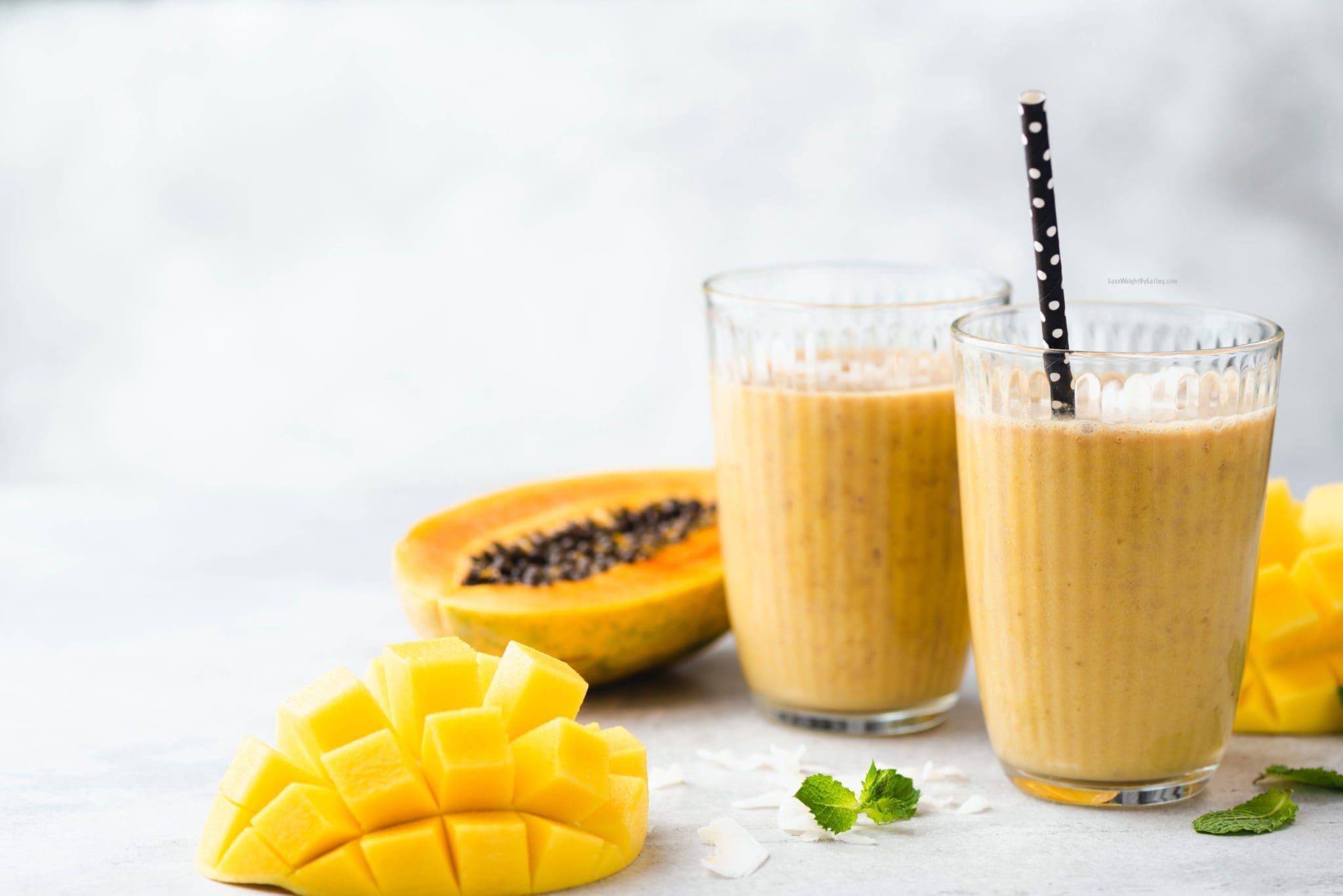 Low Calorie Papaya Smoothie for Weight Loss
