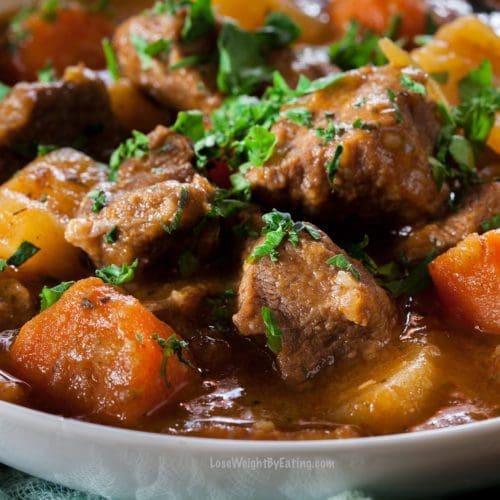 Low Calorie Beef Stew in an Instant Pot Lose Weight By Eating