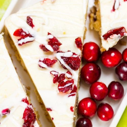 Low Calorie Cranberry Bliss Bars Lose Weight By Eating