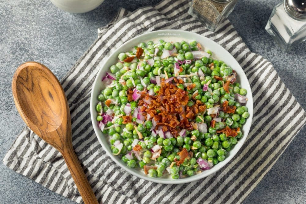 Low Calorie Bacon Pea Salad Lose Weight By Eating