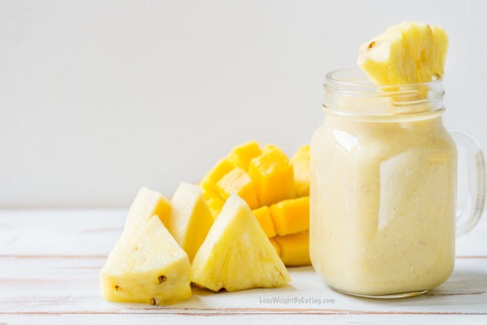 Low Calorie Mango Pineapple Smoothie for Weight Loss Lose Weight By