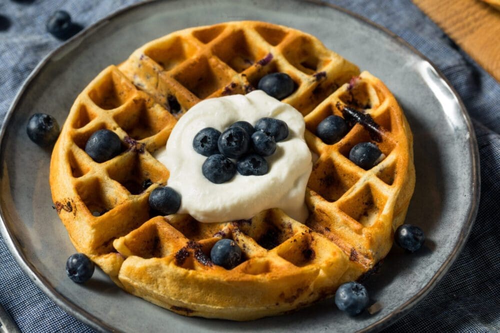 Low Calorie Blueberry Waffles Lose Weight By Eating
