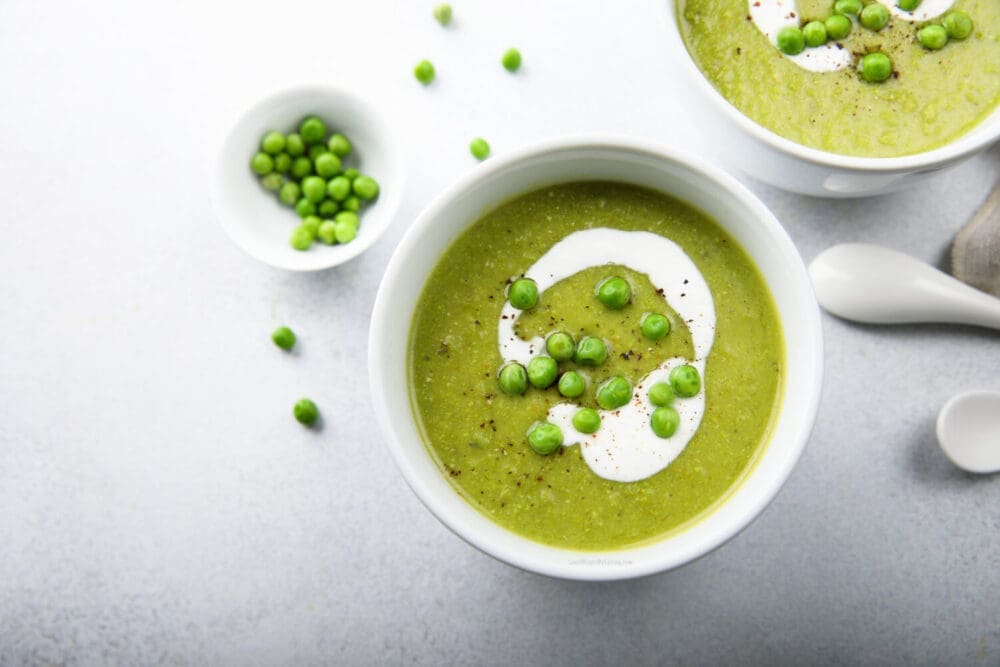 Low Calorie Pesto Pea Soup Lose Weight By Eating