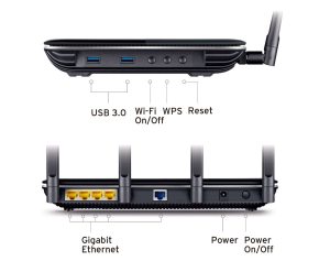 Mejor router TP Link Archer C2600 back