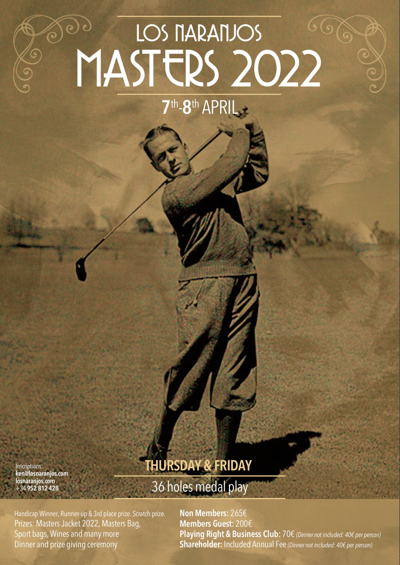 Masters Golf Tournament Hall Of Fame Banquet 2023 Los Naranjos Golf Club - Masters - Marbella Golf Tournament