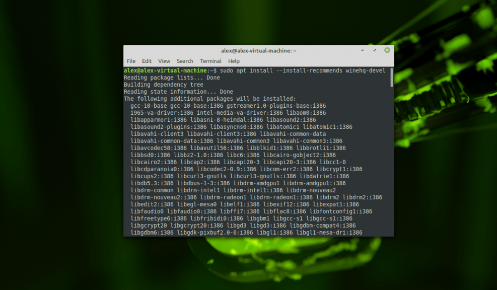 Установка Wine Linux Mint Losst