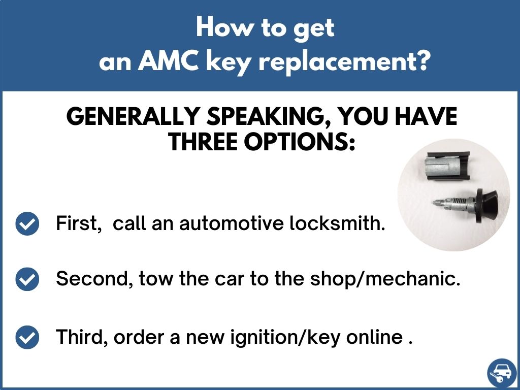 Lost AMC Keys Replacement All AMC Car Keys Made Fast on Site