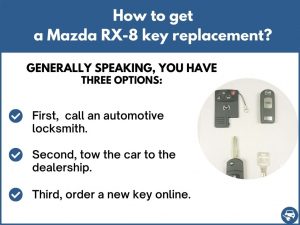 Mazda RX-8 Key Replacement - What To Do, Options, Costs & More