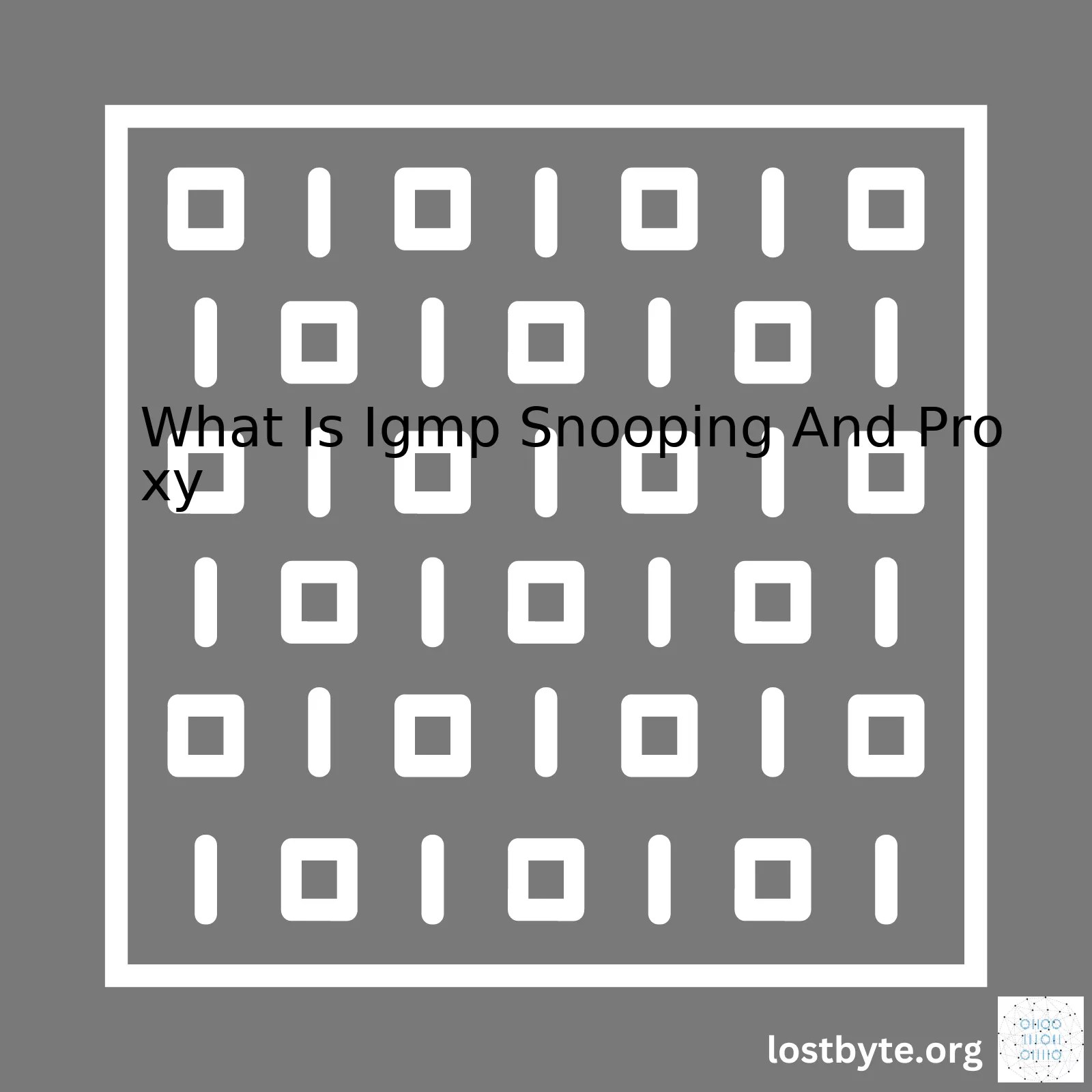 What Is Igmp Snooping And Proxy Lost Byte