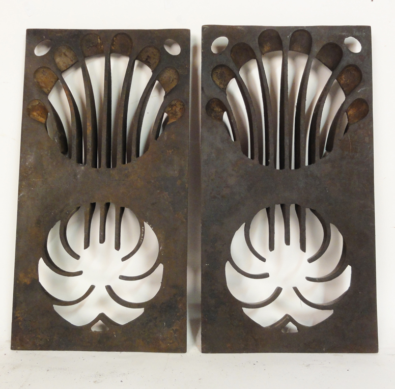 Lost Found Art Large Vintage Stove Grates