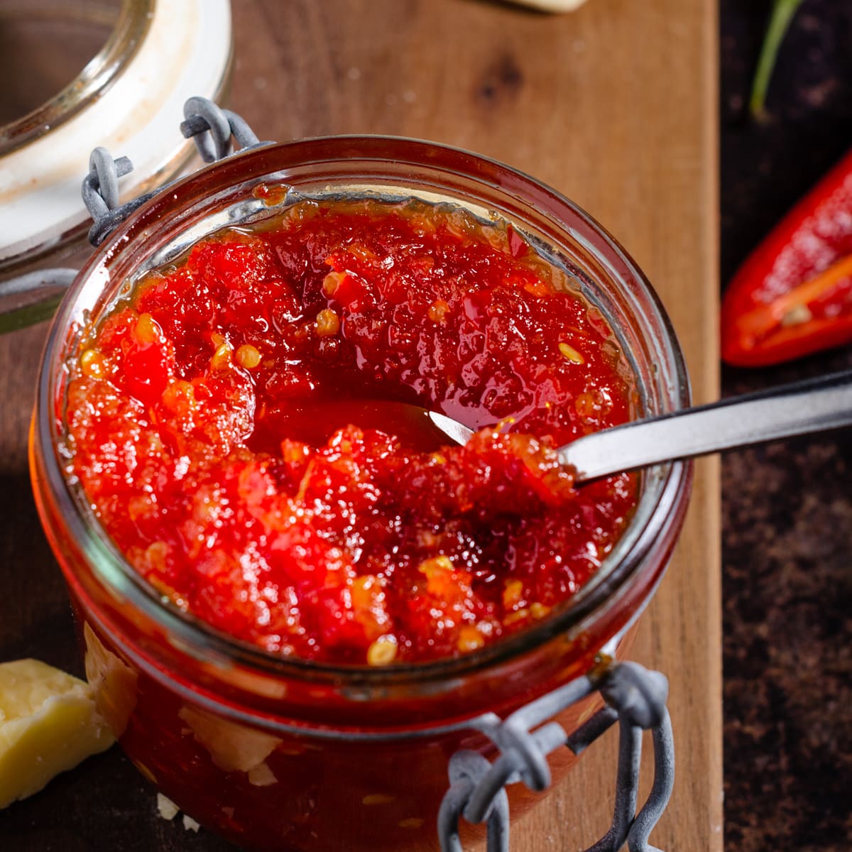 Spicy Sweet Chilli Jam Lost in Food
