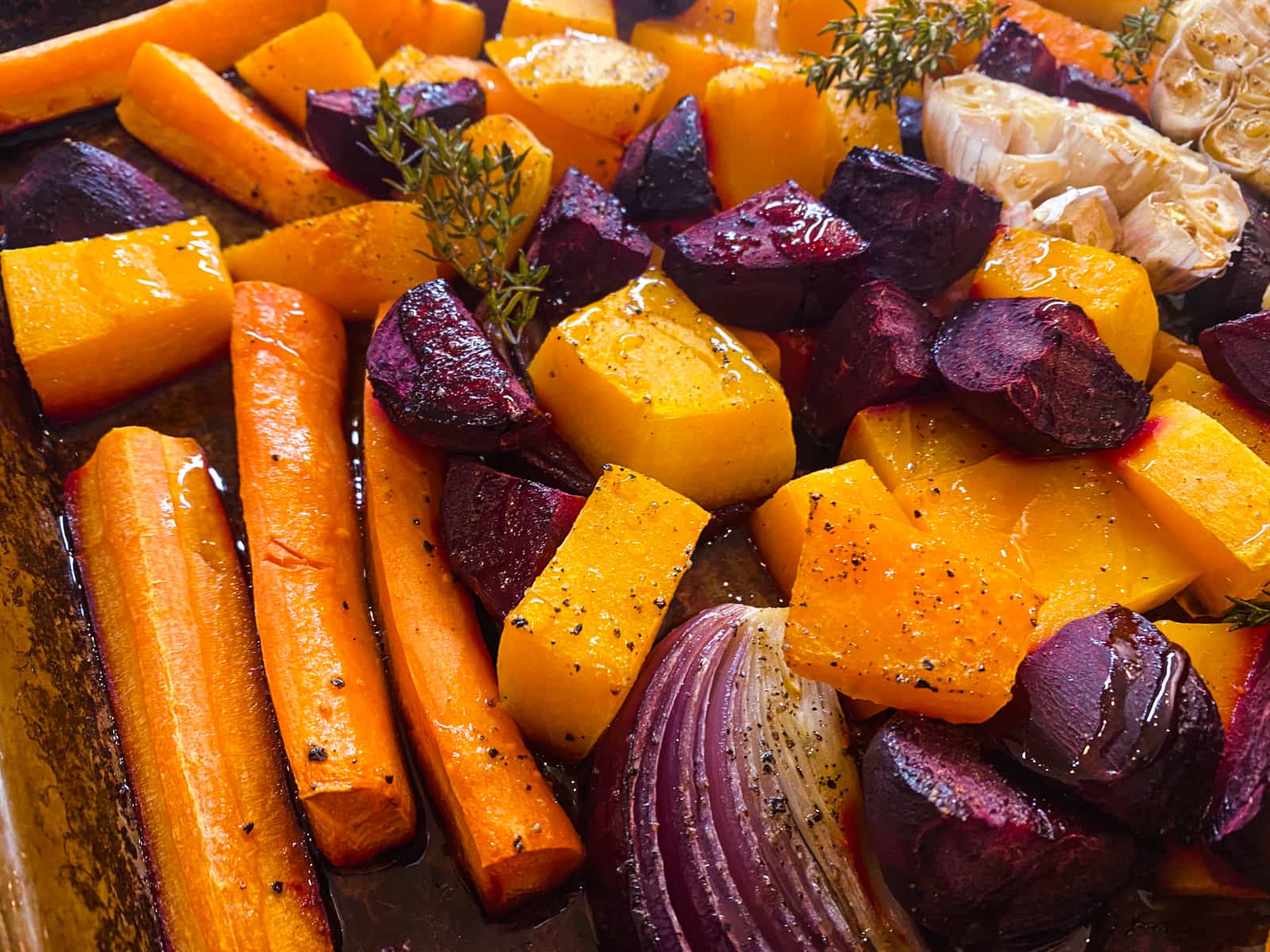 Easy Honey Roasted Vegetables Lost in Food