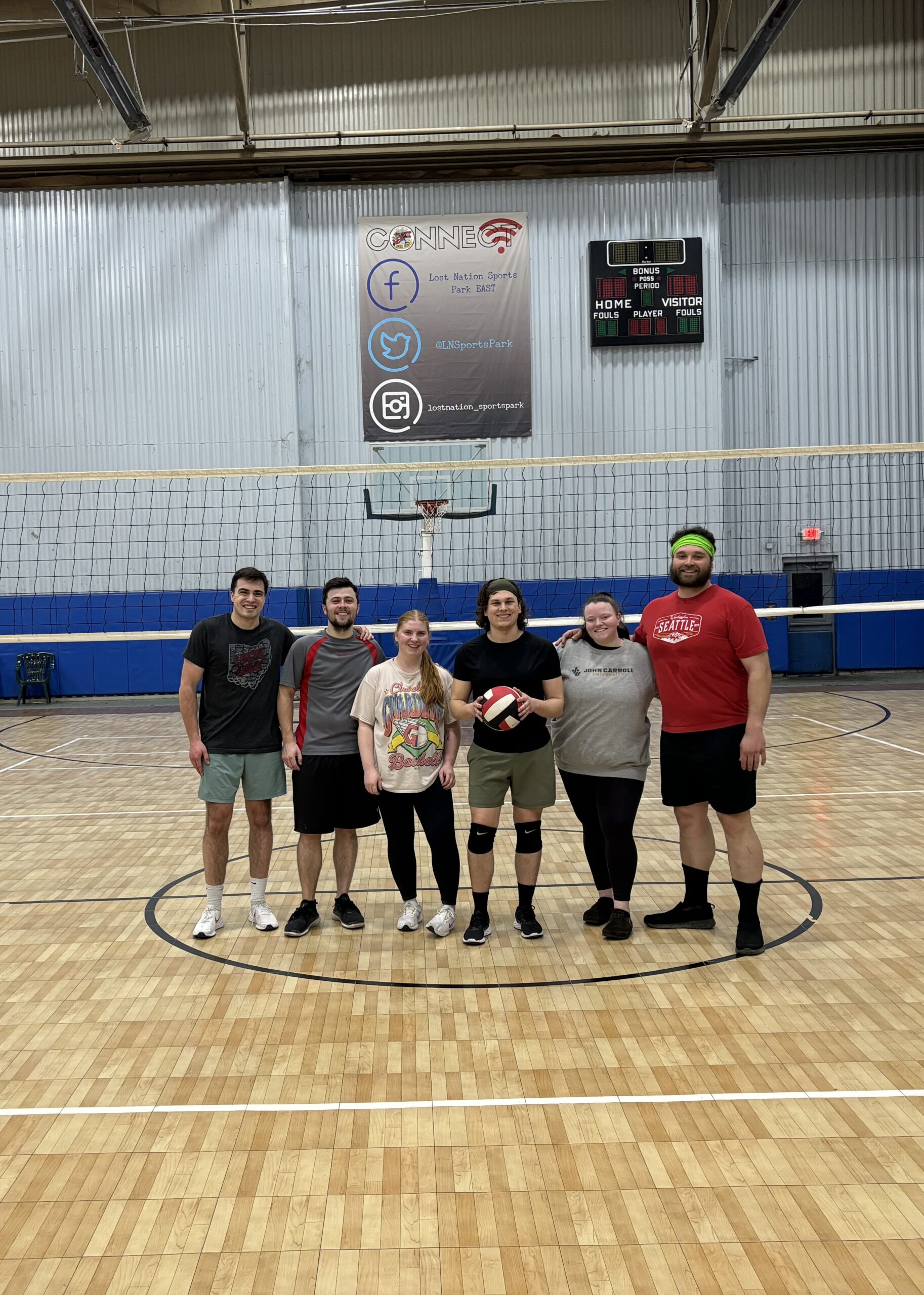 Winter 2024 COED Volleyball Champs Lost Nation Sports Park