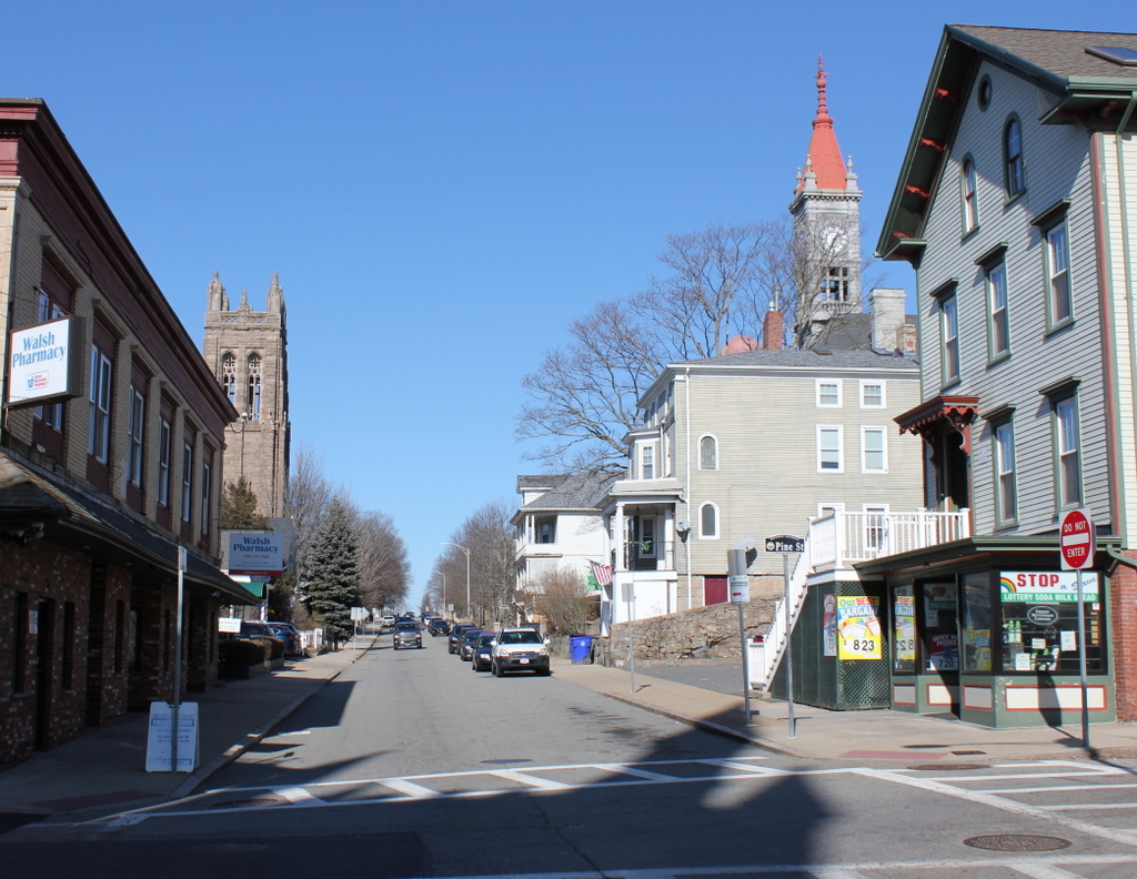 Rock Street from Pine Street, Fall River, Mass Lost New England