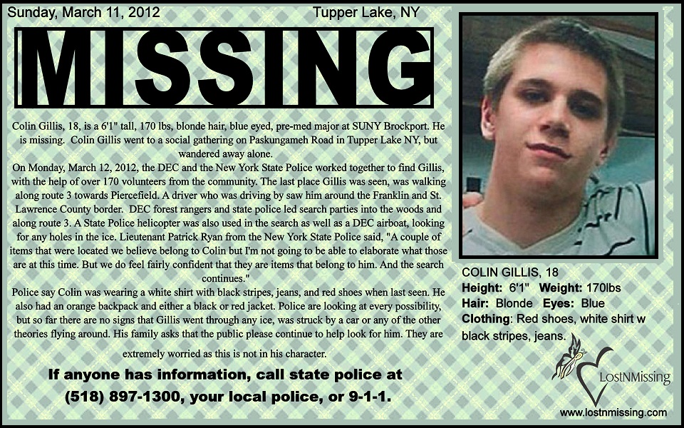 Colin Gillis March 11, 2012 Tupper Lake, NY