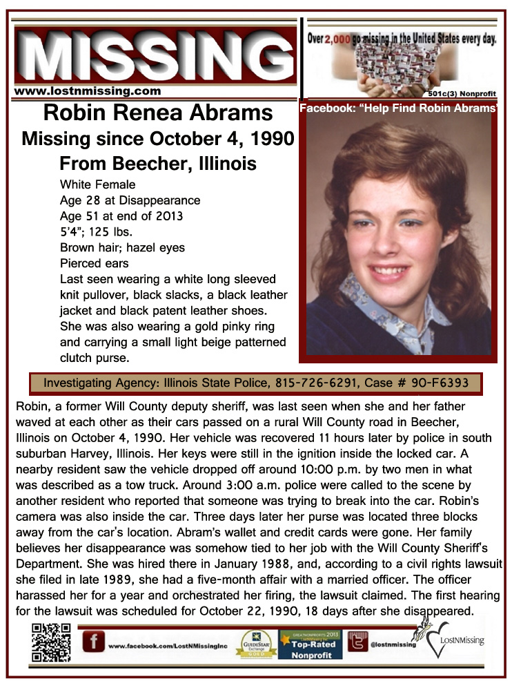 Robin Abrams October 4, 1990 From Beecher, IL