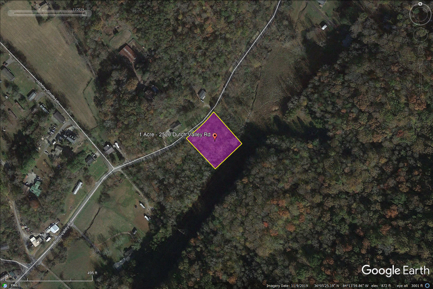 1 Acre lot with Stream in Dutch Valley TN LotsOf.Land