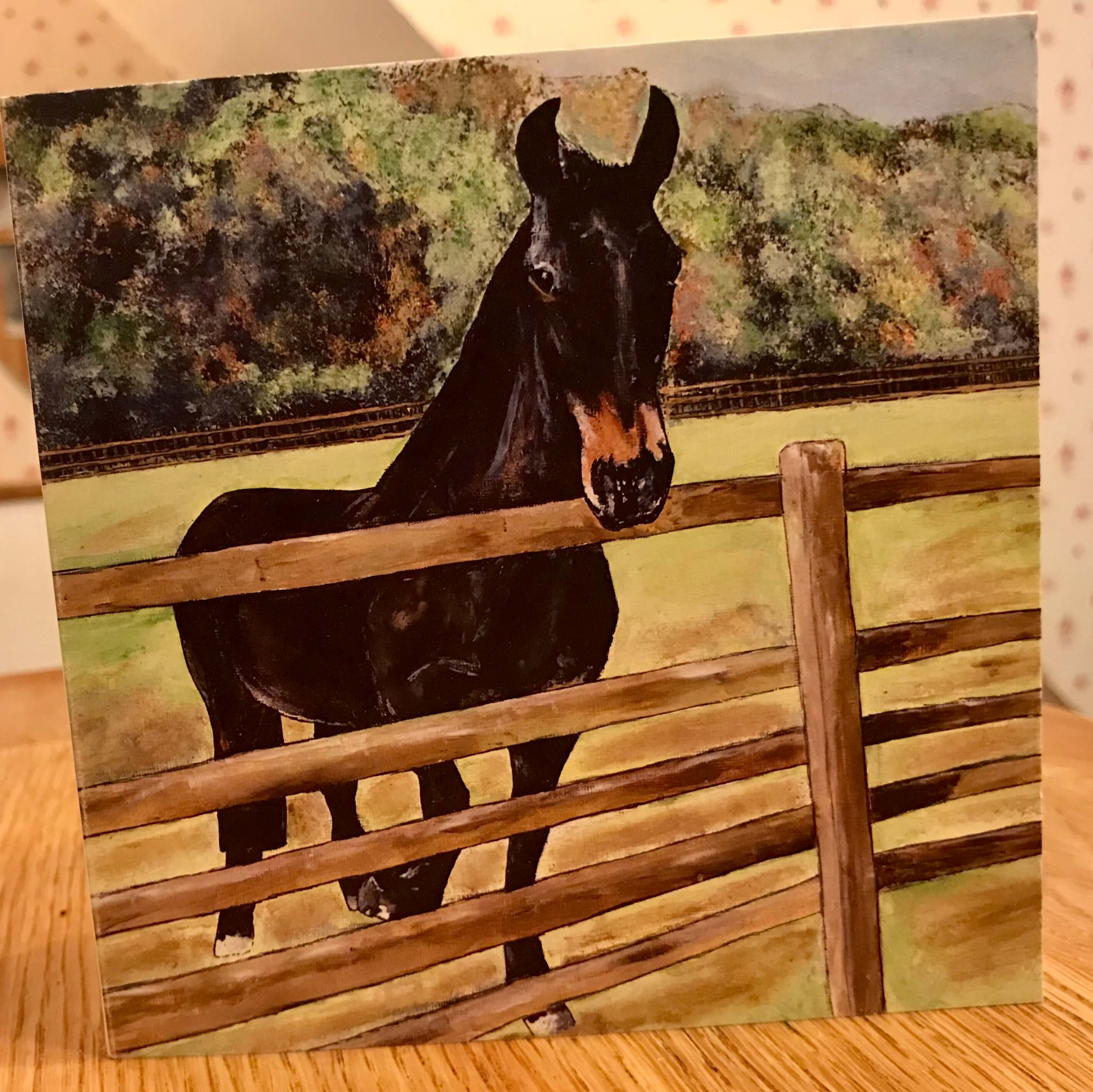 Jake the horse card Lottie Long Legs