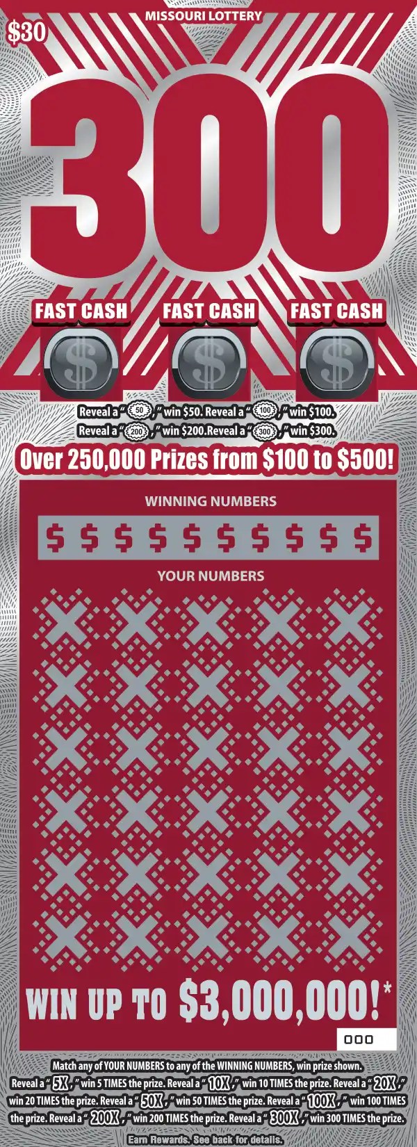 MO Scratcher 300X (453) LottoEdge