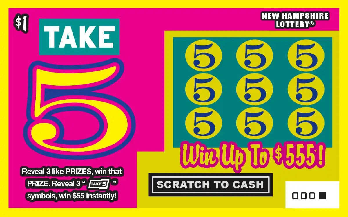 NH Scratch Ticket Take 5 (1622) LottoEdge