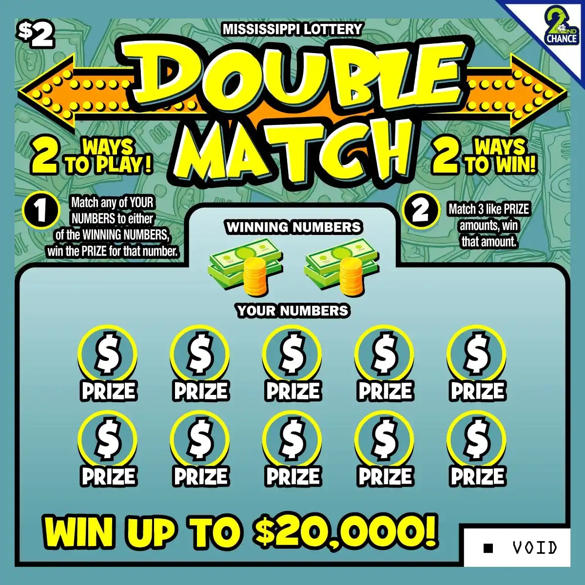 MS ScratchOff DOUBLE MATCH (171) LottoEdge