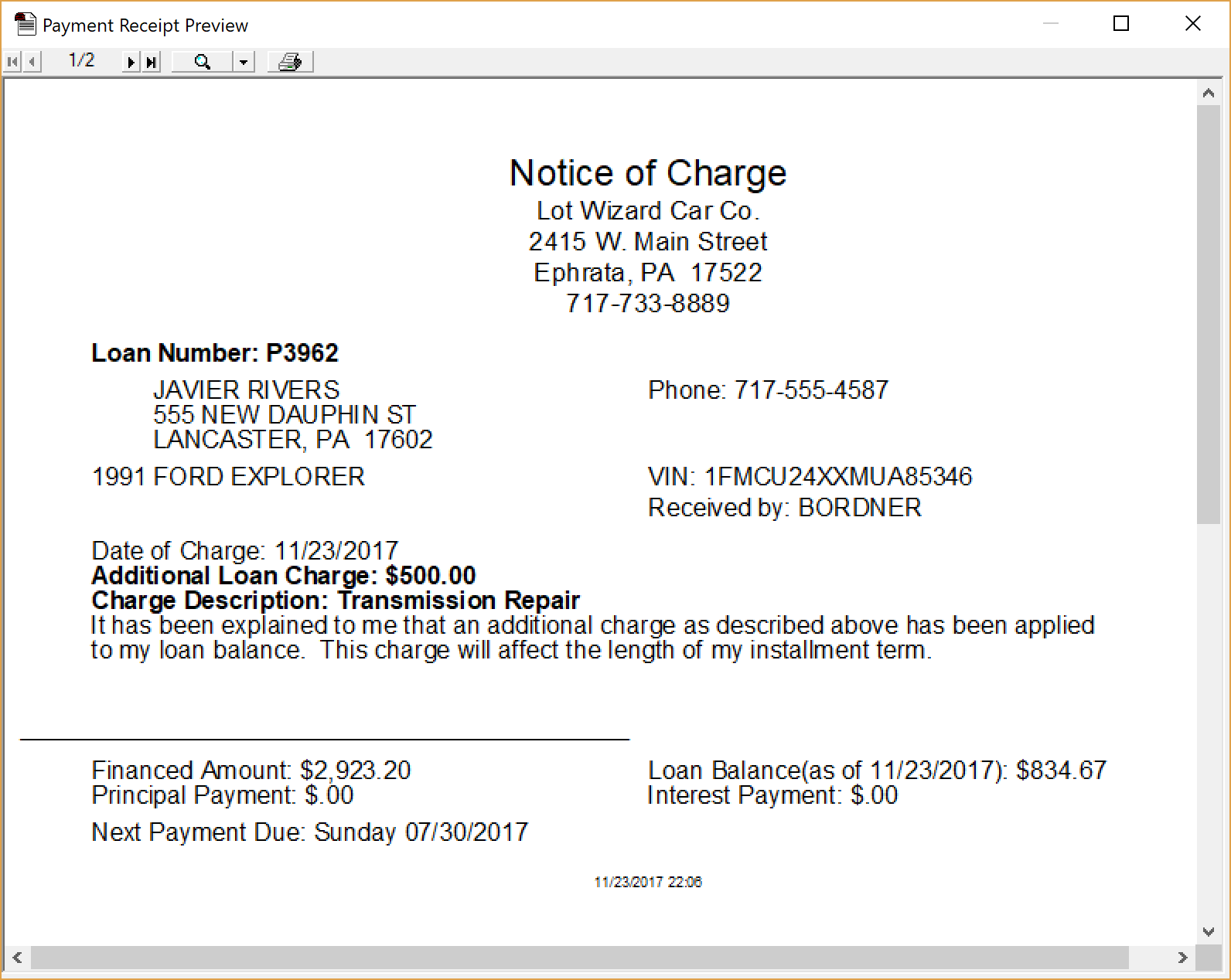 Using The System > Basic Features > Buy Here/Pay Here > Adding Other