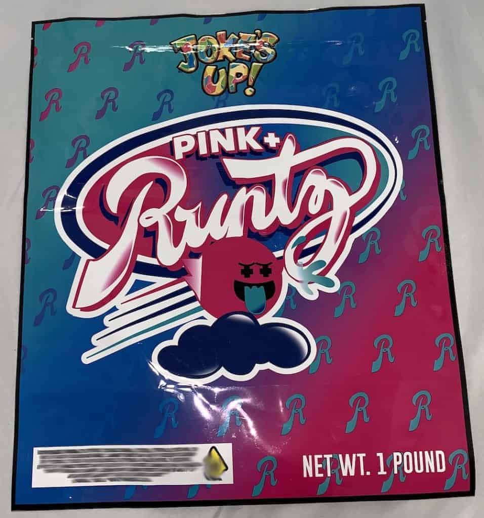 Pink Runtz 1lb Bag (Jokes Up) Unit Bag Loud Mylar Bags