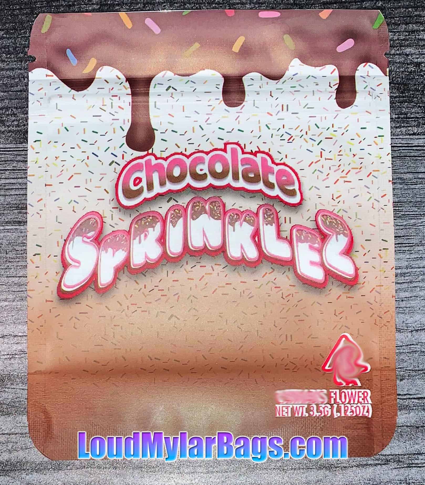 Sprinklez Exotix Chocolate Sprinklez 3.5g 8th Mylar Bags Loud Mylar