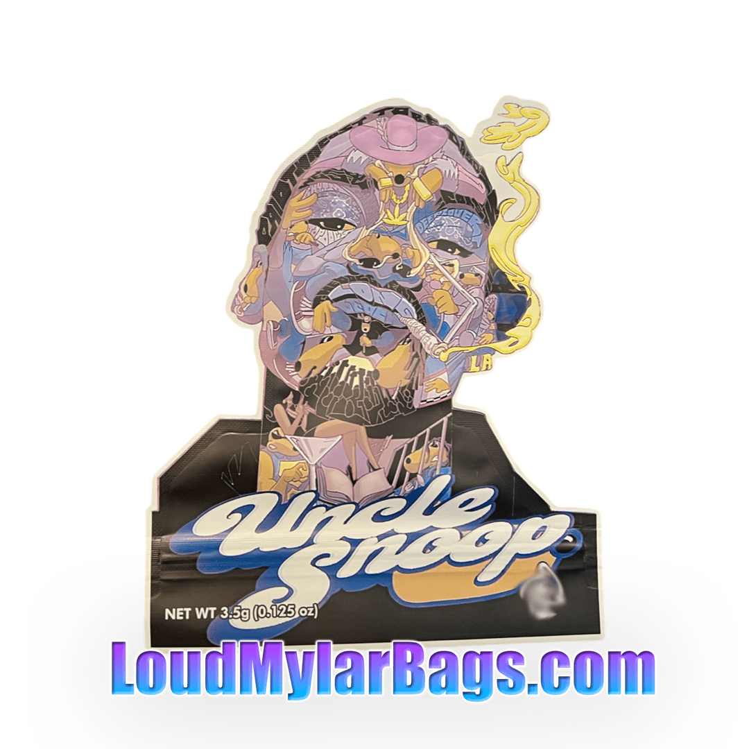 Uncle Snoop 3.5g EMPTY Mylar Bags (Jokes Up Runtz) Loud Mylar Bags