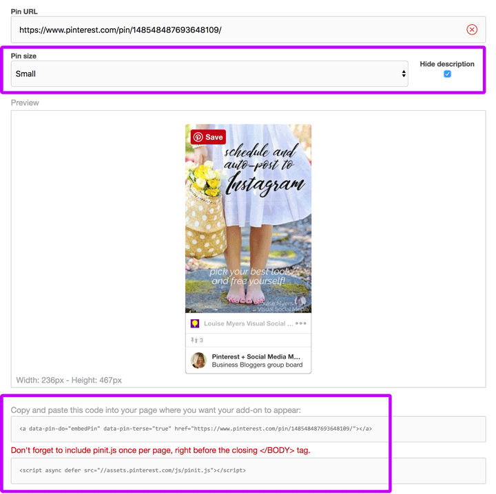 How to Embed Pinterest Pins That Won't Disappear [2022 Update] LouiseM