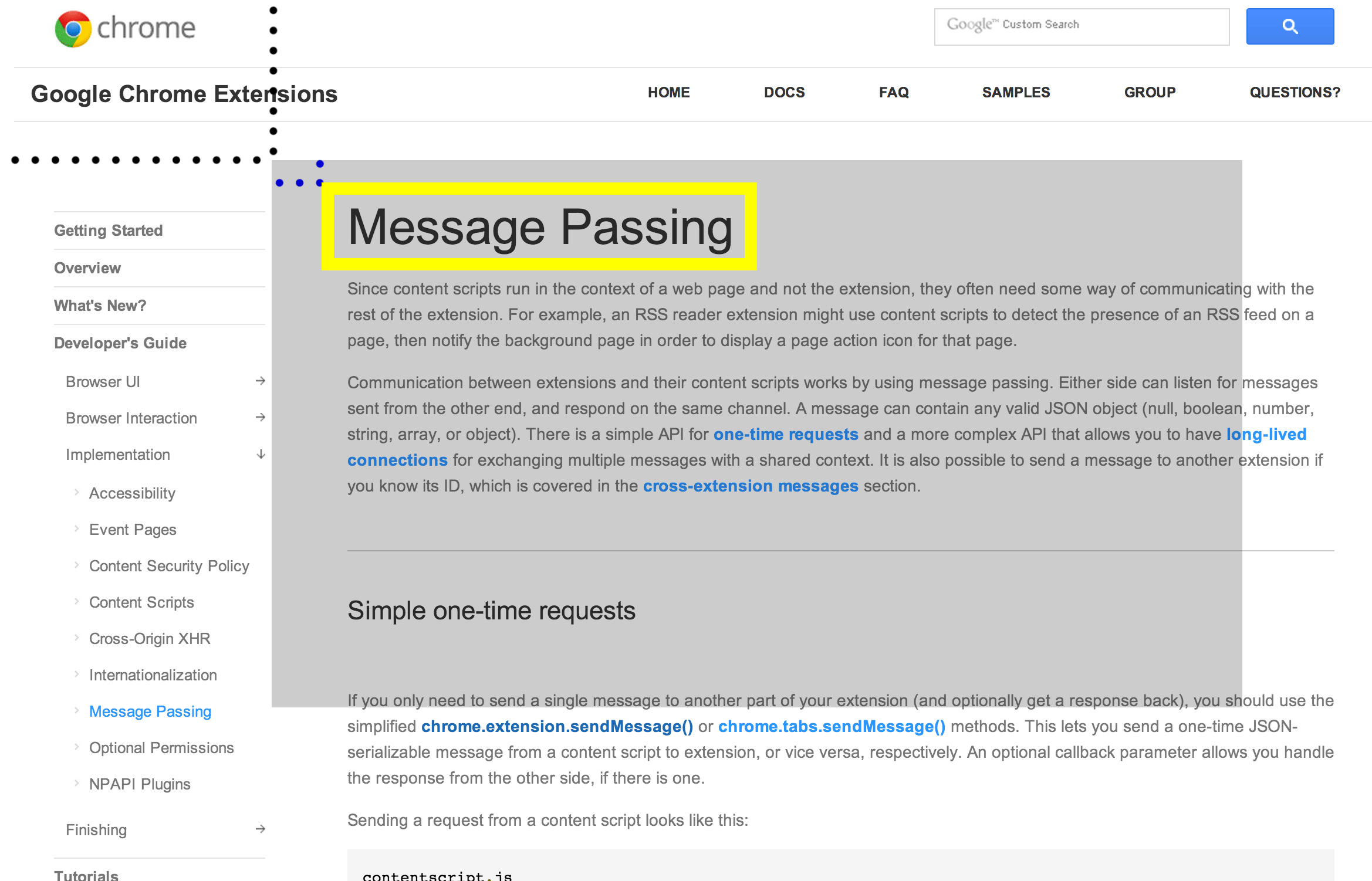 Chrome Extensions Taking Screenshots with Javascript/jQuery, HTML5