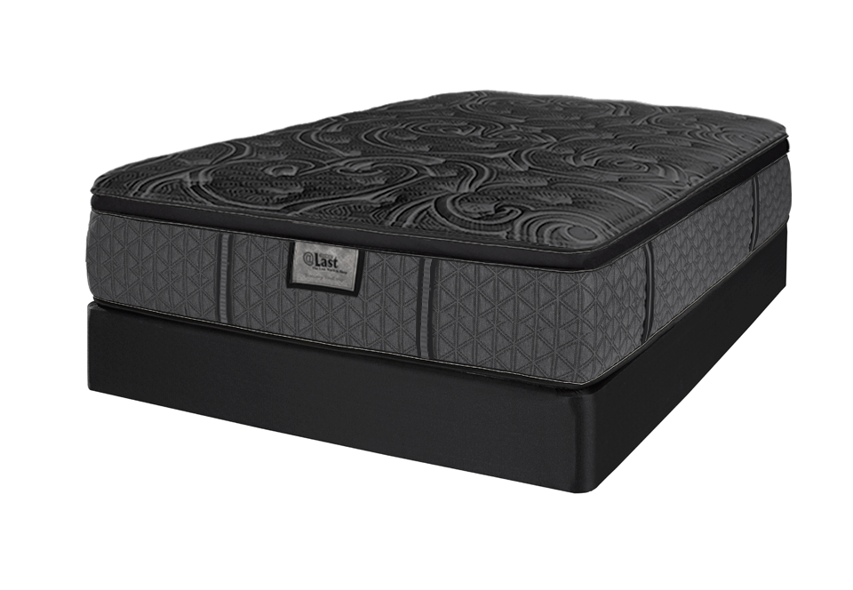 Restonic® Low Profile Queen Black Box Foundation Louisville Overstock