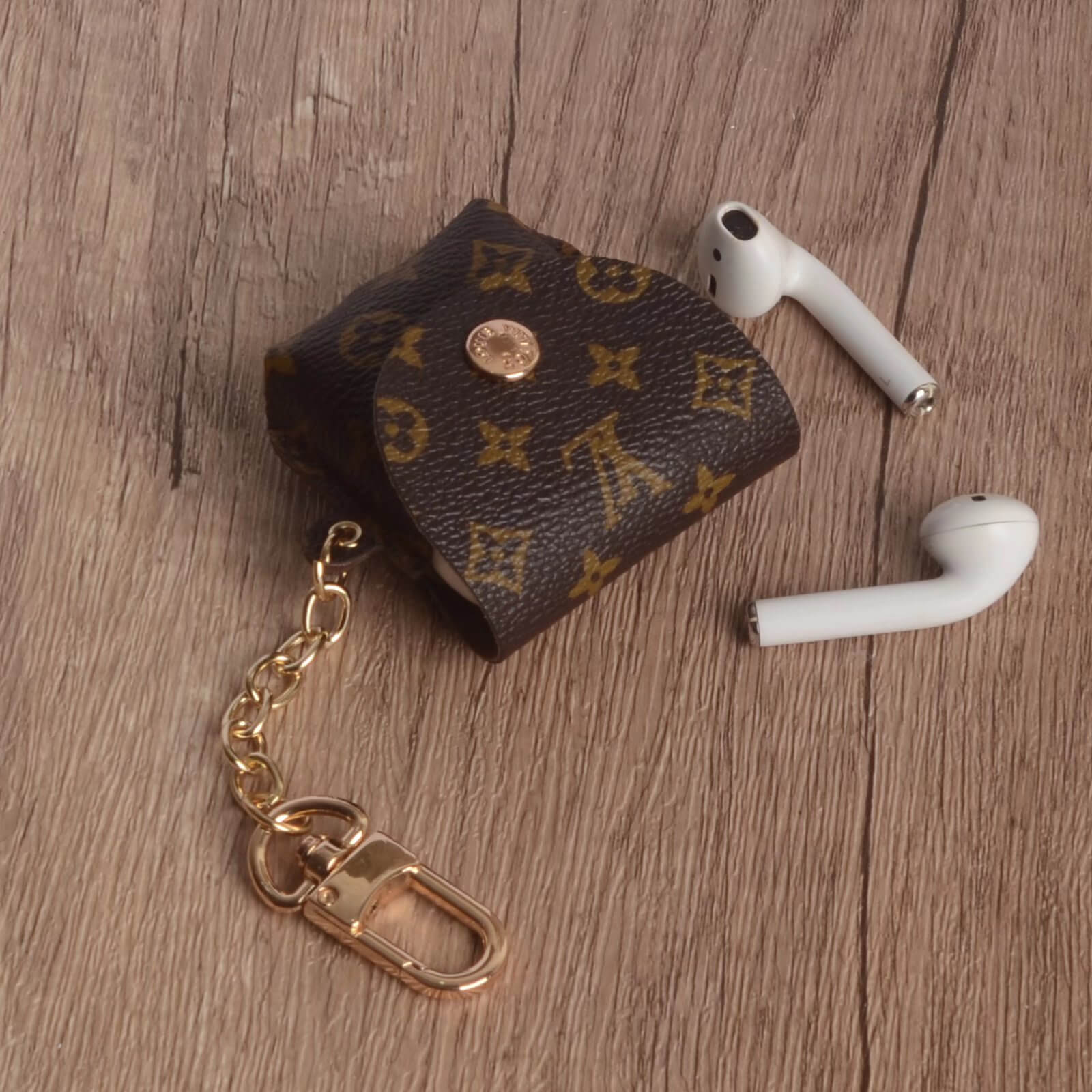 Louis Vuitton Leather Case Protective Cover Airpods Pro 1 2 3 Small