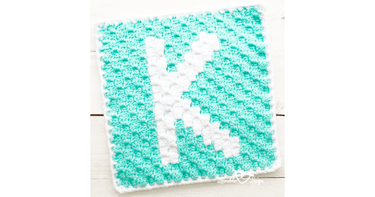 Letter K Crochet Pattern Crochet Letter Patterns