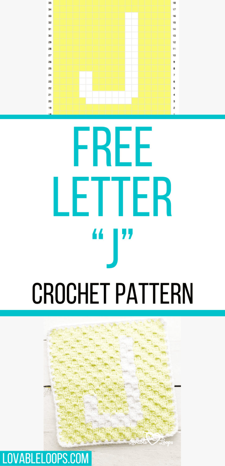 Letter J Crochet Pattern Crochet Letter Patterns