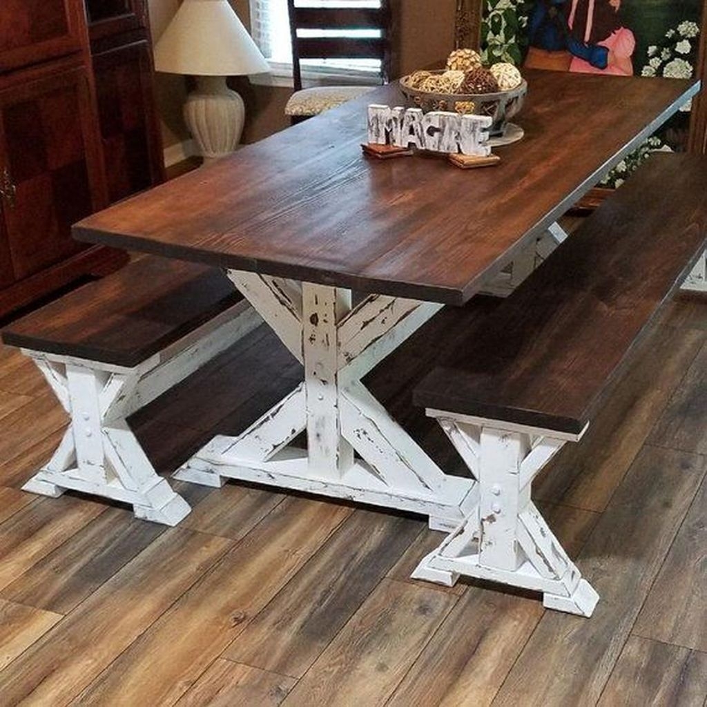 Rustic Farmhouse Table Ideas To Use In The Decor 04