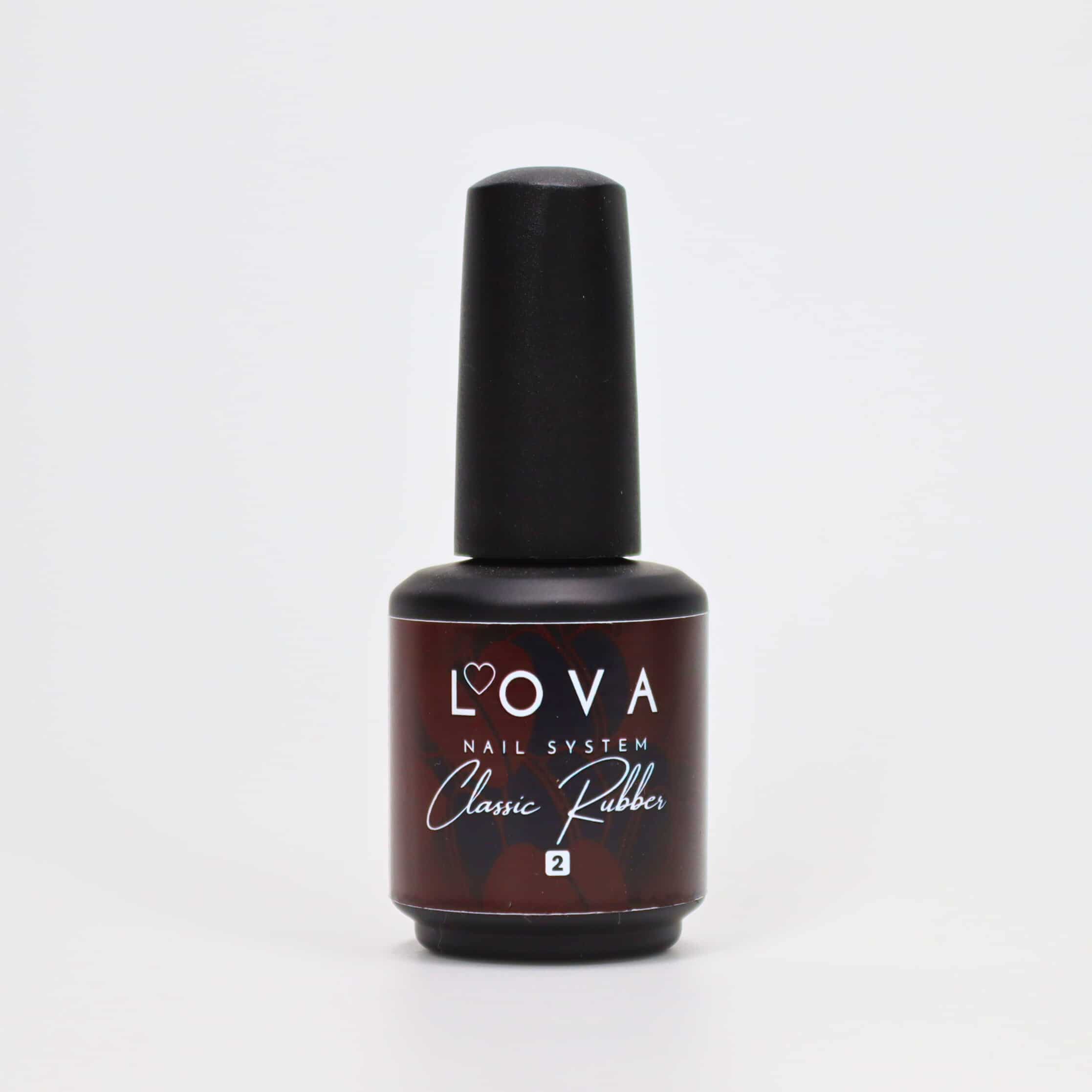 Classic Rubber n°2 15mL Dépose et Préparation, Gels de base Lova Nail System
