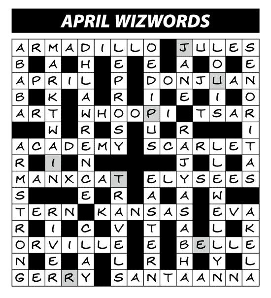 BIG April Competition Solutions Issue 254 Lovatts Crossword Puzzles