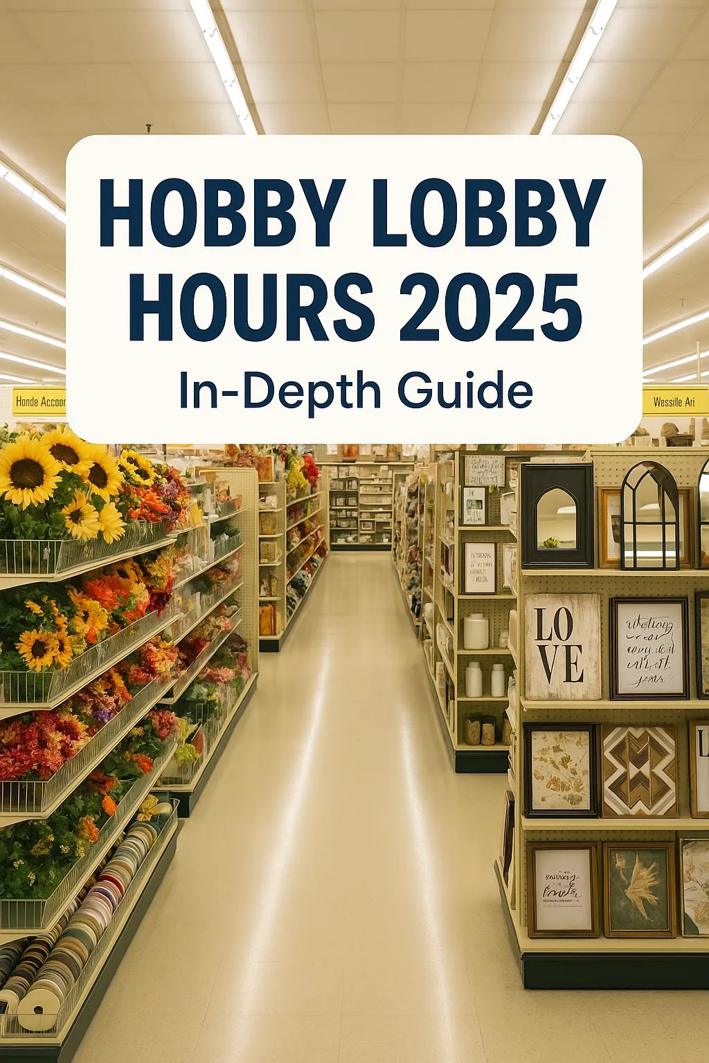 Hobby Lobby Hours 2025 InDepth Guide love a happy home